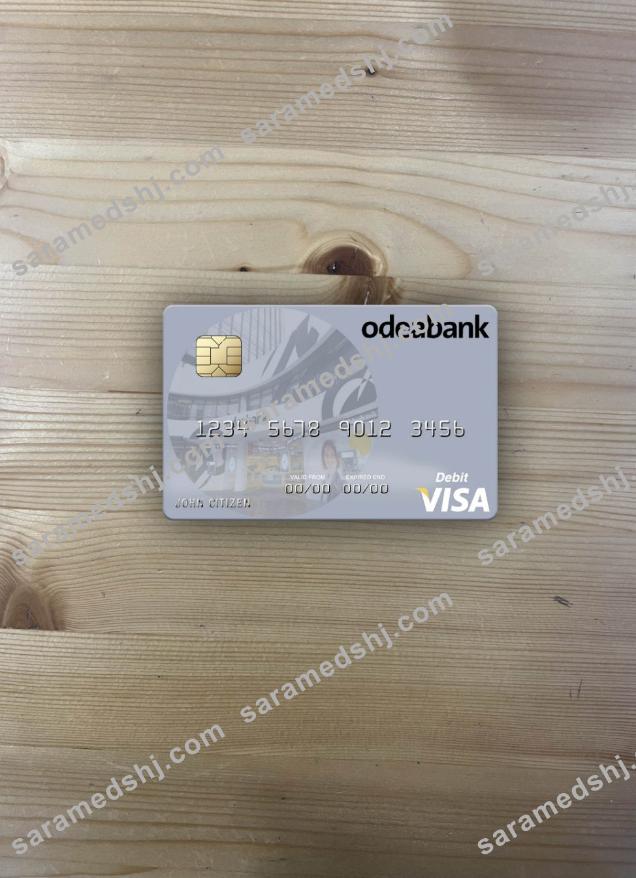 Turkey Odeabank visa debit card photolook front